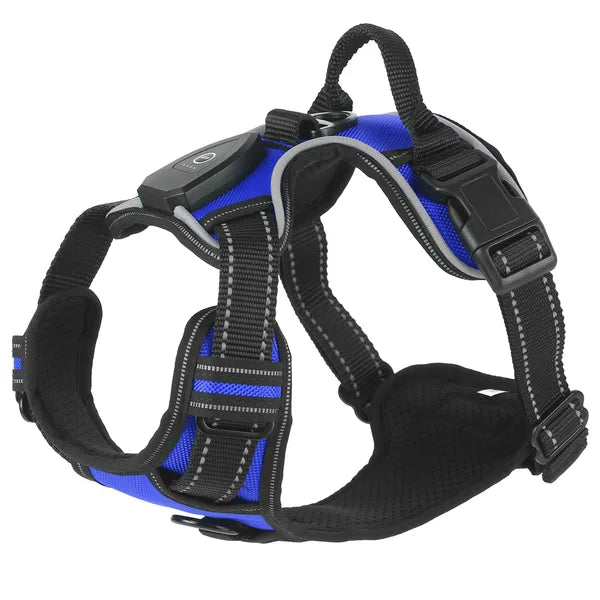 Night Beacon LED Dog Harness – Illuminate Every Walk, Protect Your Pup
