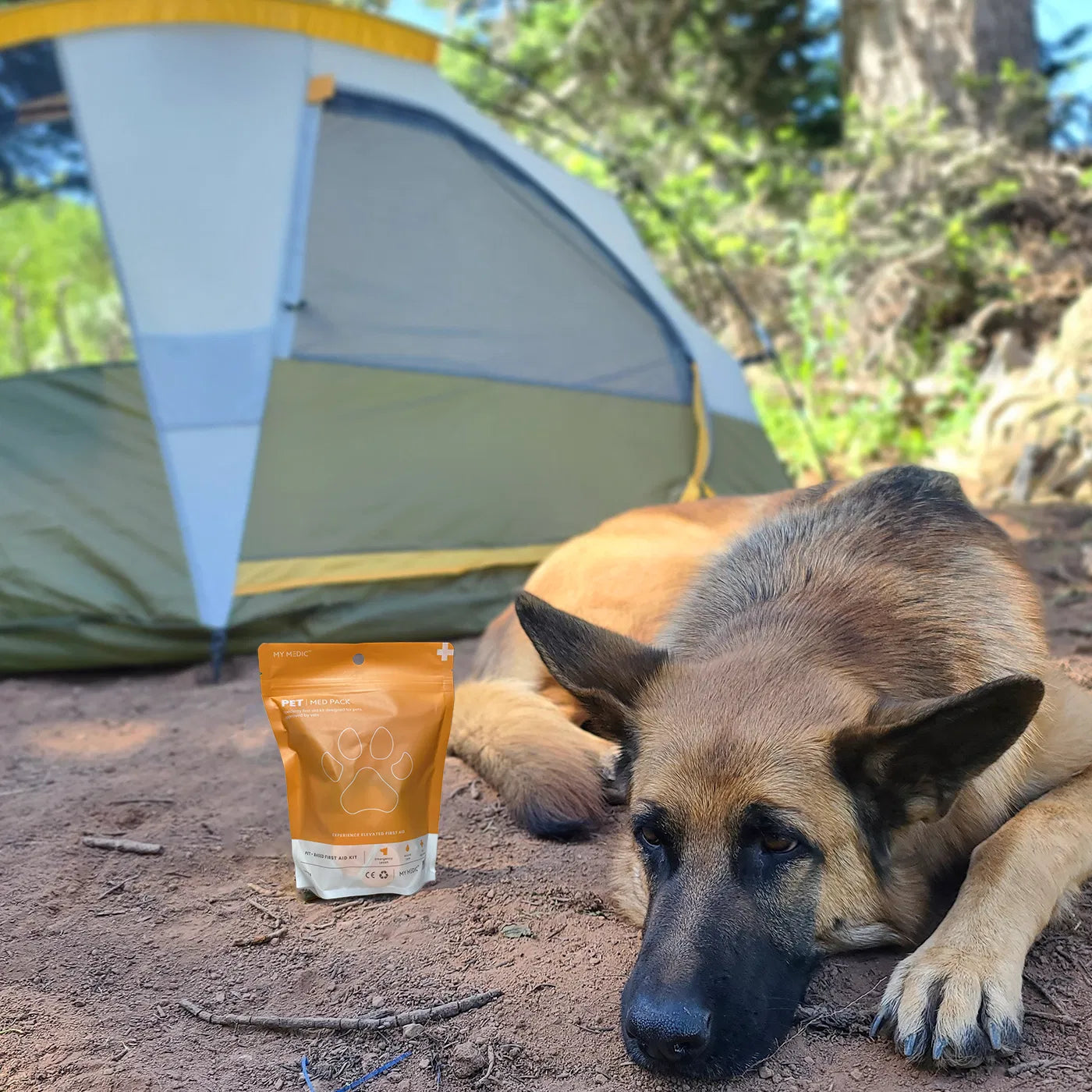 Pet First Aid Med Pack – Vet Approved Travel Camping Safety Kit- My Medic