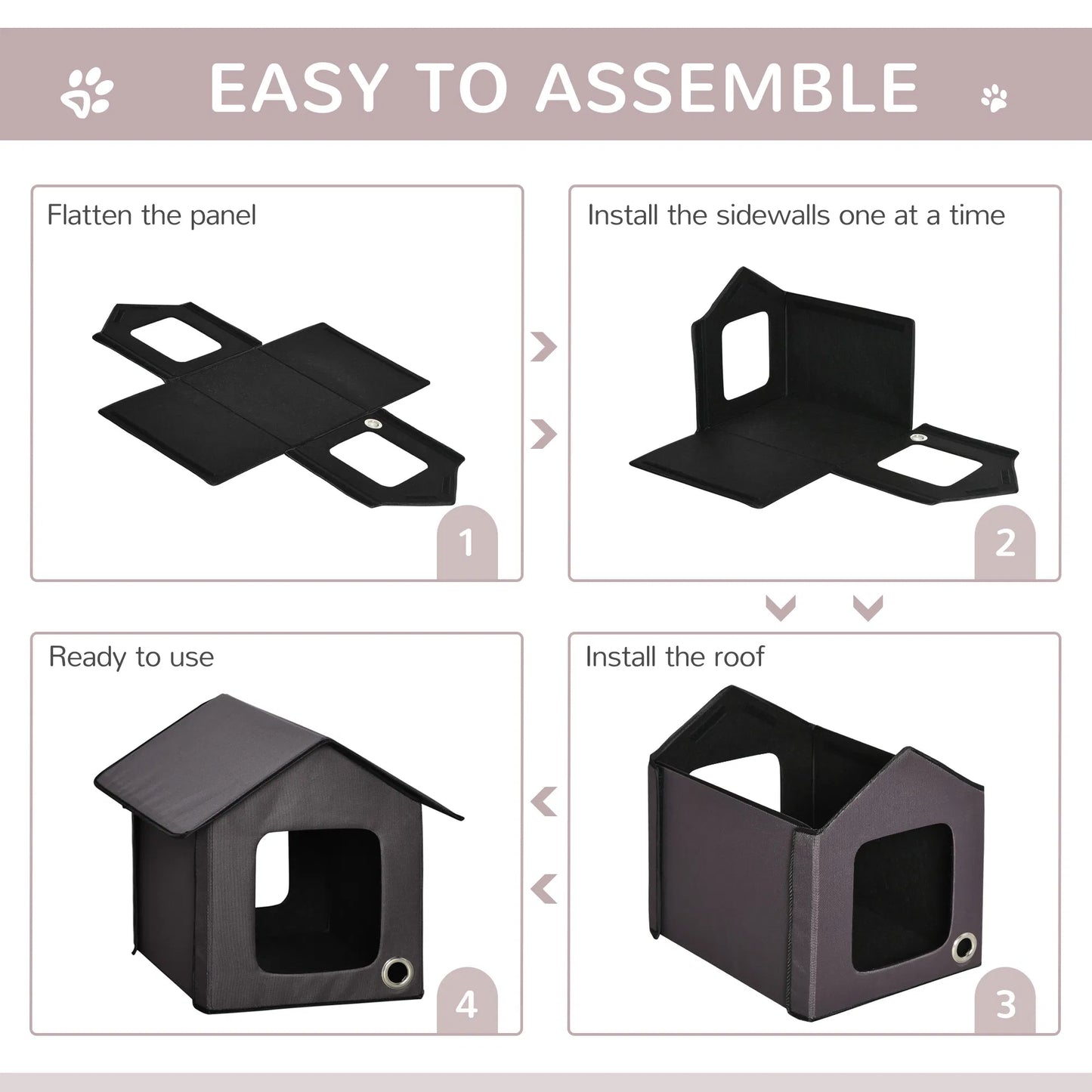 Heated Pet House – Safe Indoor/Outdoor Shelter with Thermostat & Overheat Protection