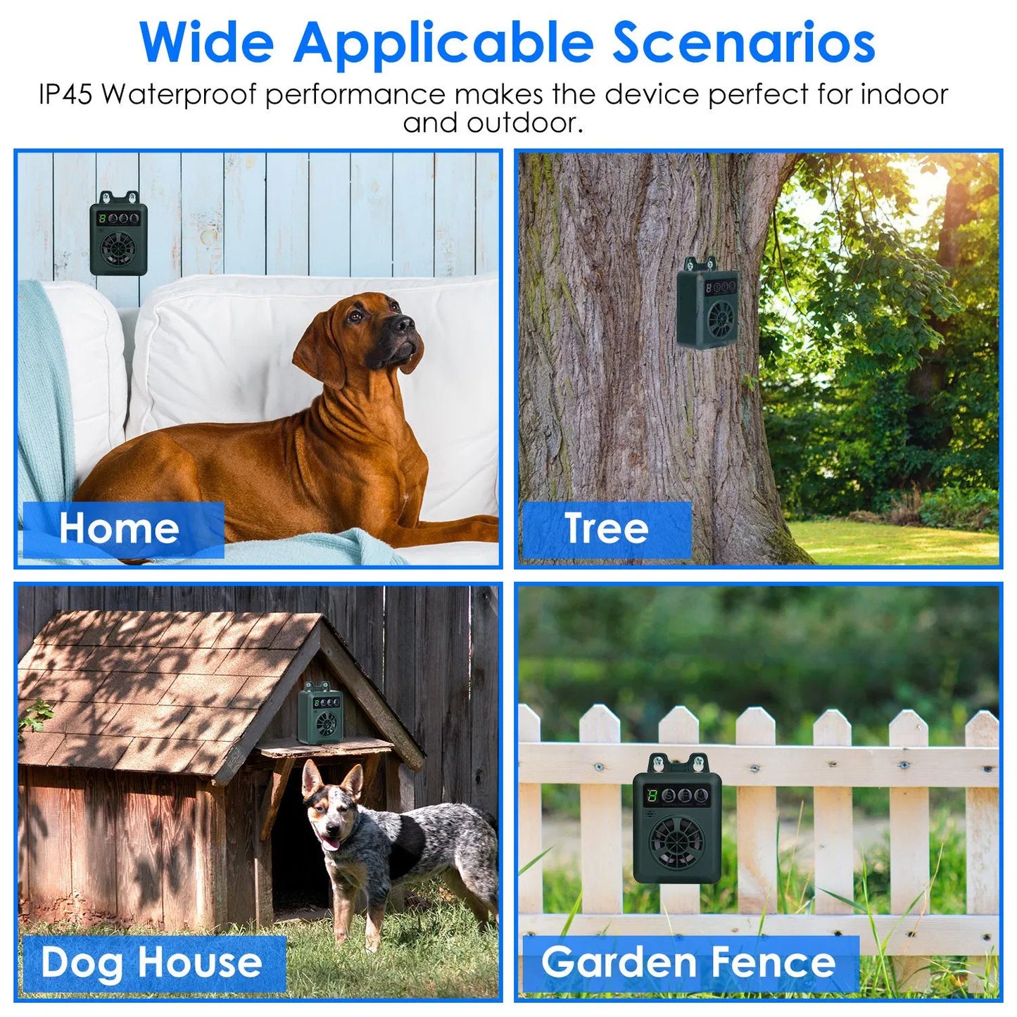 Ultrasonic Bark Control Device – Safe No-Collar Anti-Bark Training for Dogs