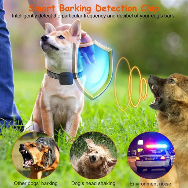 Safe & Humane No-Shock Anti-Bark Dog Collar – Adjustable, Rechargeable & Pet-Friendly Training