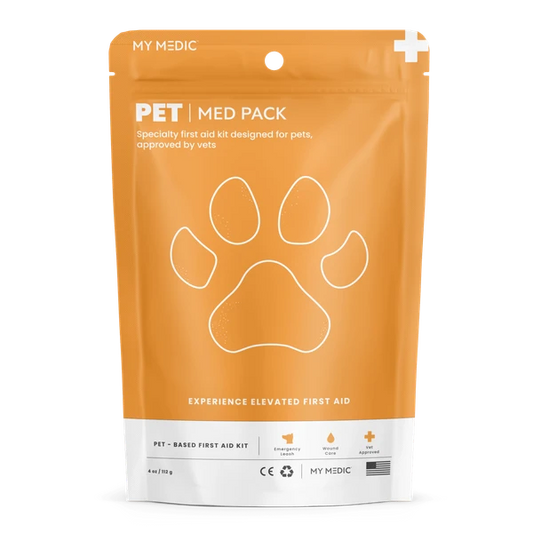 Pet First Aid Med Pack – Vet Approved Travel Camping Safety Kit- My Medic