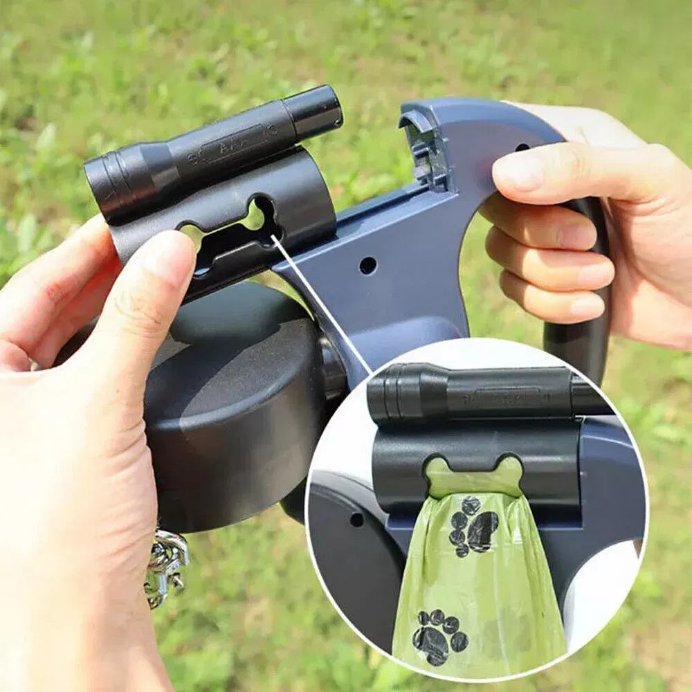 Safety First: Reflective Retractable Dog Leash for Secure Evening Walks