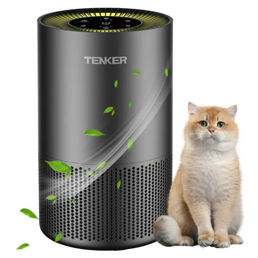TENKER HEPA Air Purifier for Home with Pet Filter – Quiet, Compact, and Powerful – Pet Safety And Wellness