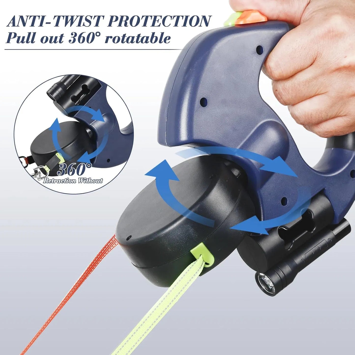 Safety First: Reflective Retractable Dog Leash for Secure Evening Walks