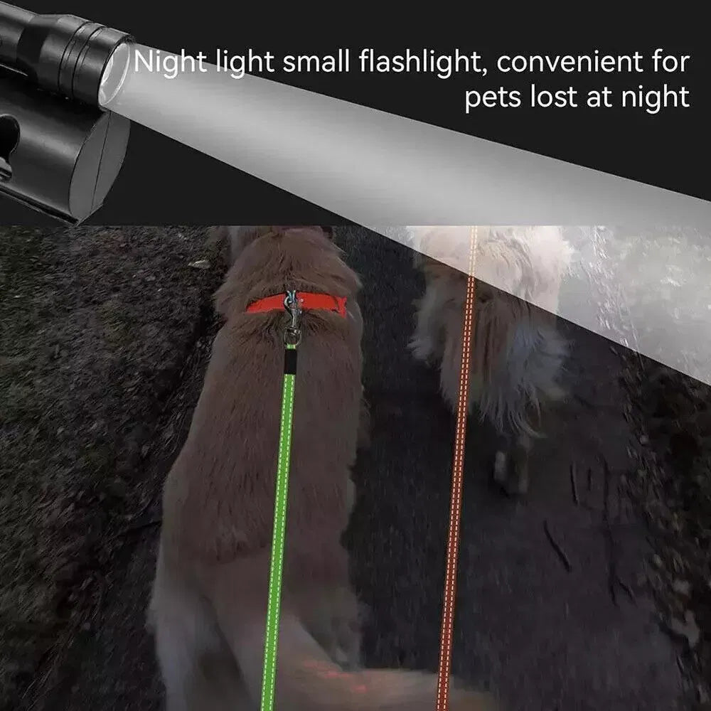 Safety First: Reflective Retractable Dog Leash for Secure Evening Walks