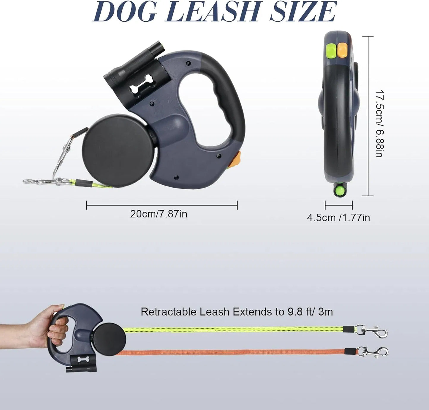 Safety First: Reflective Retractable Dog Leash for Secure Evening Walks