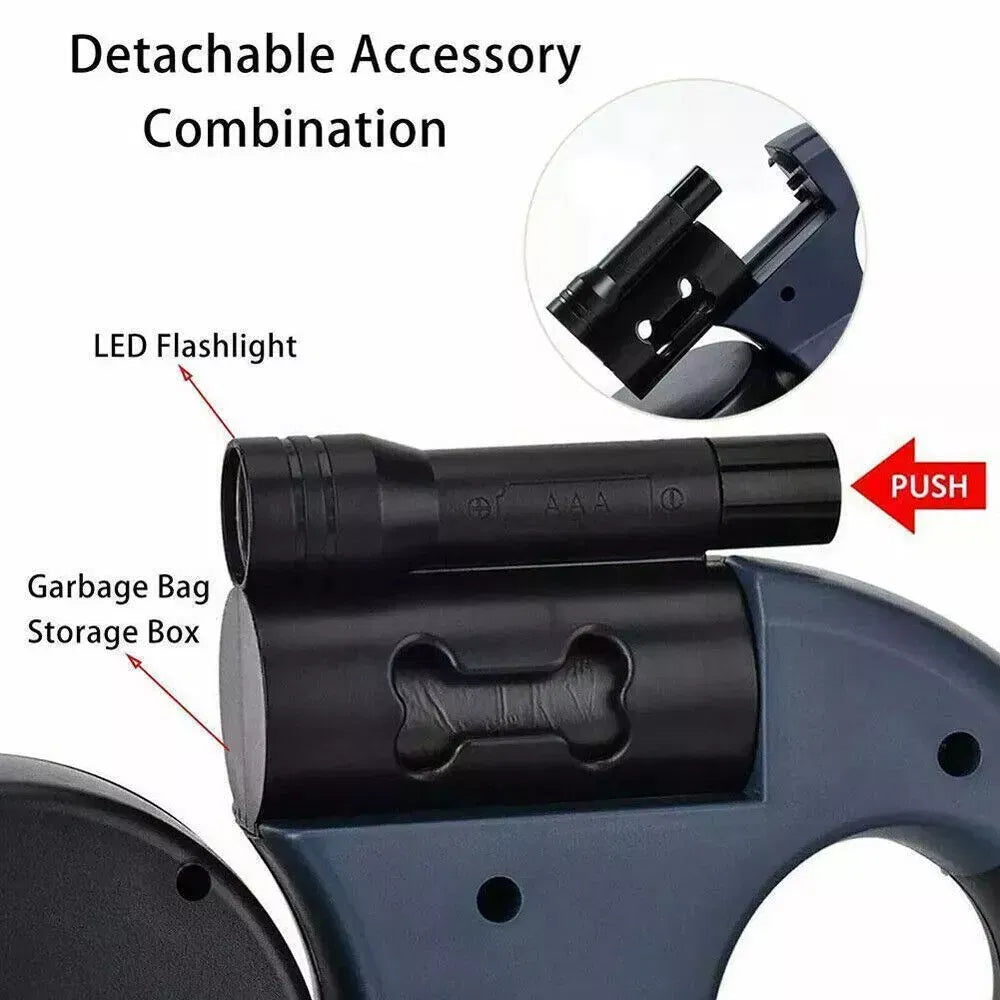 Safety First: Reflective Retractable Dog Leash for Secure Evening Walks